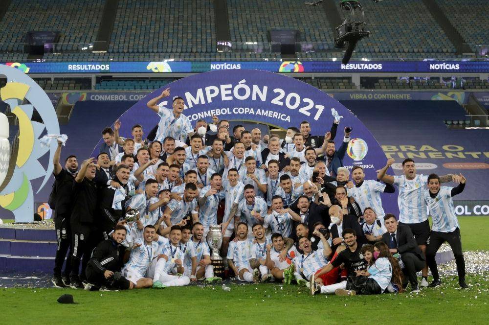 阿根廷球队力压巴西队夺得美洲杯冠军 阿根廷球队力压巴西队夺得美洲杯冠军